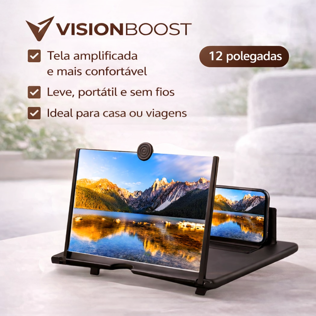 Amplificador de pantalla 12" - blanco